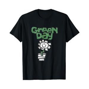 Green Day Flower Pot T-Shirt Music Band Fan Tees